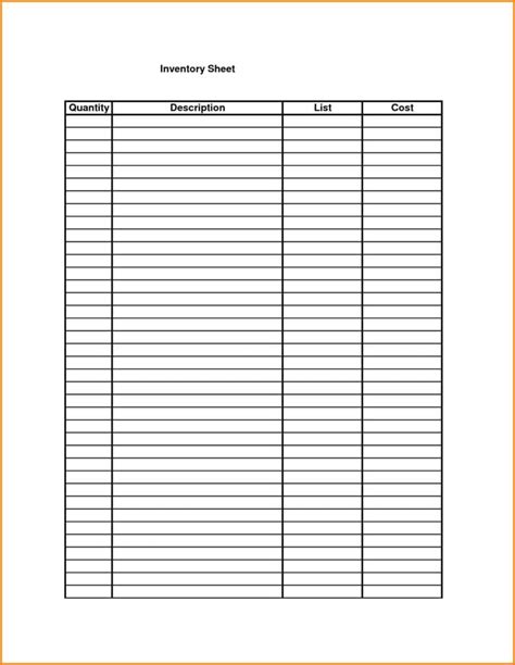 Free Editable Inventory Spreadsheet Excel Template