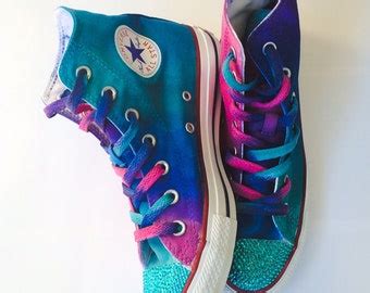 Pastel Rainbow Tie Dye High Top Converse