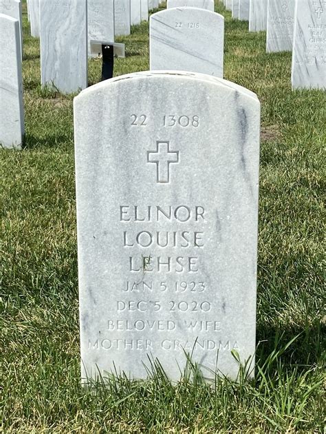 Elinor Louise Ellie Colman Lehse M Morial Find A Grave