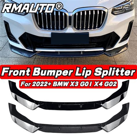 RMAUTO Carbon Fiber Car Front Bumper Lip Spoiler Splitter Diffuser