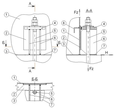 Anchor Bolts For Tension And Shearing Forces And Their Chair 1 Tank