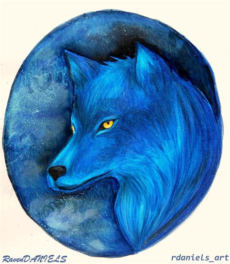 Blue Wolf by RavenDANIELS on DeviantArt