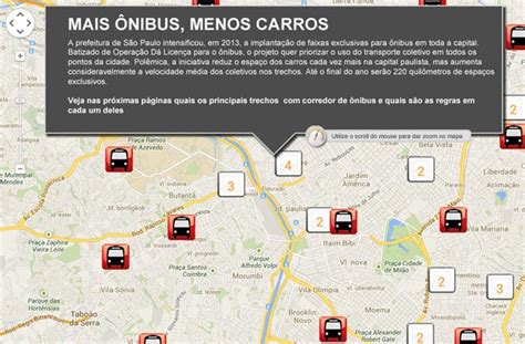 Faixas De ônibus Em Sp Terra