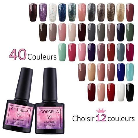 Coscelia Kit Choisir Couleurs Pc Vernis Semi Permanent Ongle