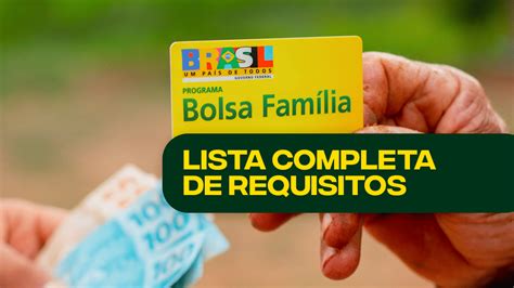 Lista completa de REQUISITOS para poder receber o Bolsa Família