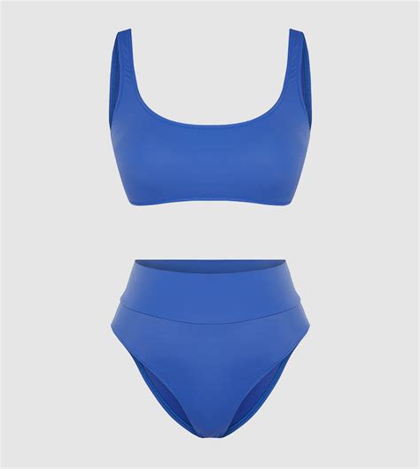 Buy Trendyol Piece Solid Bikini Set In Blue ThStreet Saudi Arabia