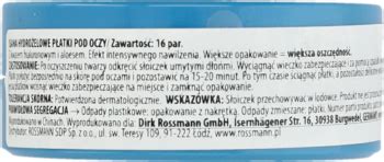 ISANA płatki pod oczy hydrożelowe 16 szt Drogeria Rossmann pl