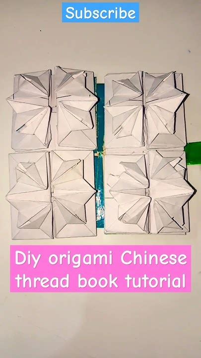 Origami Chinese Thread Book Tutorialshortsshortsfeedorigamimyviral Youtube