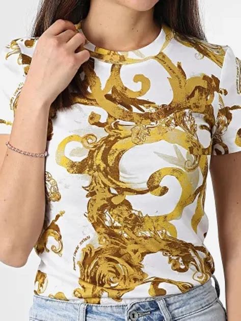 Футболка хлопковая женская Versace Jeans Couture vjc76hah6d8js287g03 XS ...