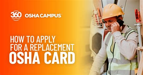 How To Apply For Replacement Osha Dol Cards 360training