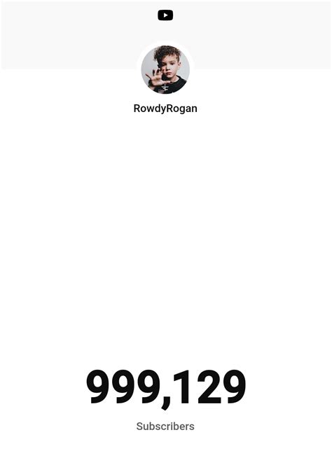 RowdyRogan🦈 on Twitter: "1M Today?!?! #youtube https://t.co/HECF7V2n6O" / Twitter