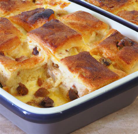 Hot Cross Bun Bread Butter Pudding Good In Bread