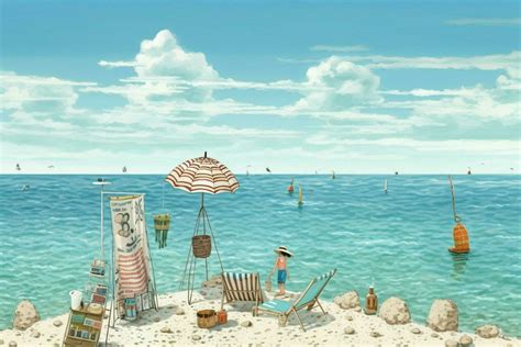 The smell of sunscreen and salty sea air 30626839 Stock Photo at Vecteezy