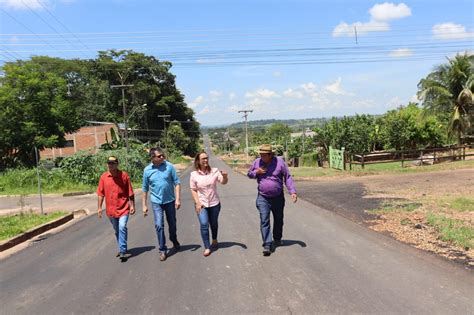 Deputada Rosangela Donadon Acompanha Obra De Recapeamento Asf Ltico Da