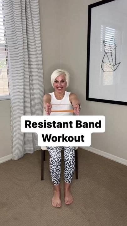 Cheri Schultz Chairyoga Tiktok In Band Workout Beginner