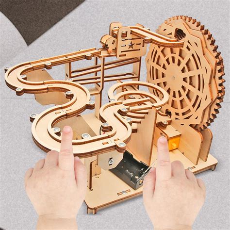 3D Wooden Puzzle Marble Run Model Building Kits For Room Decor Home EBay