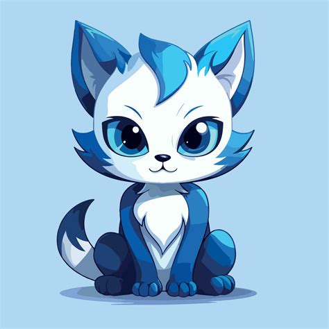 Illustration Of Cute Cat Kawaii Chibi Style Cartoon Characters Vector Isolated 27576681 Vector