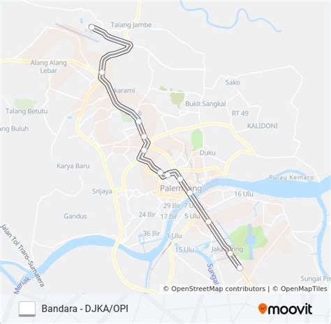 lrt palembang Route: Schedules, Stops & Maps - Bandara (Updated)