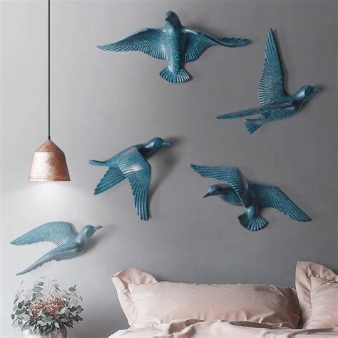 Buy Exquisite 3d Resin Seagull Wall Decor Wall Sticker