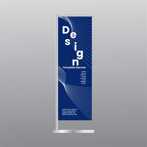 design template flag banner stand promotion display 12920517 Vector Art ...