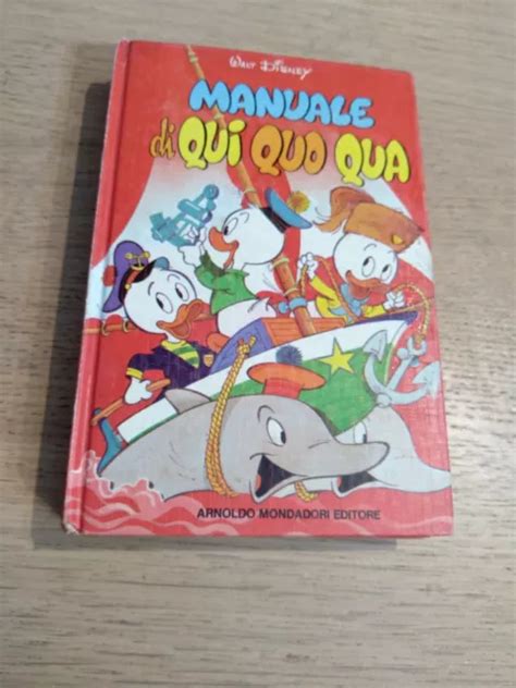 MANUALE DI QUI QUO QUA PRIMA EDIZIONE 1979 MONDADORI Pagine Pulite No