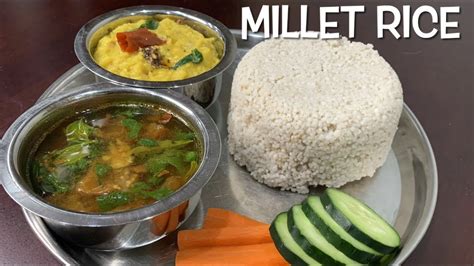 How To Cook Millet Rice Simple And Quick Method To Cook Millets Kudo Millet Rice In Open Pot