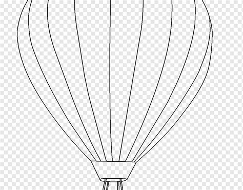 Hot Air Balloon Line Art Lighting Design Balloon Monochrome Art Png