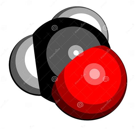 Formaldehyde Methanal Molecule Important Indoor Pollutant 3d Rendering Atoms Are Represented