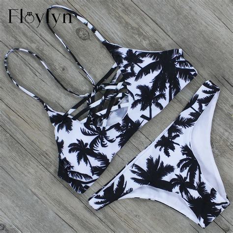 Floylyn Swimwear Female Women New Hot Sexy Bikini Set Women Push