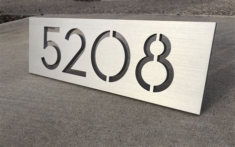 Modern Address Plaque