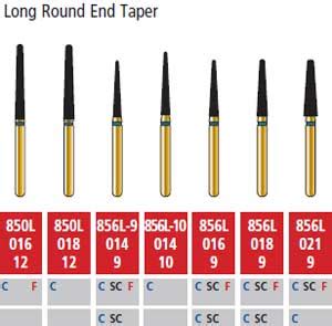 Alpen Fg Super Coarse Grit Long Round End Taper Diamond Bur