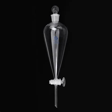 Ml Pyriform Borosilicate Glass Separatory Funnel Pear Shape Glass