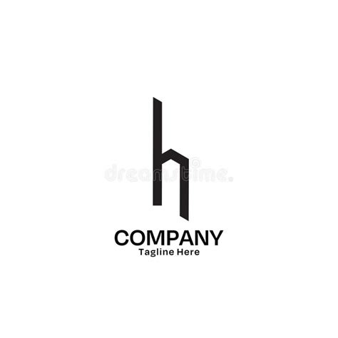 Letter H Company Logo Design Template Stock Illustration Illustration