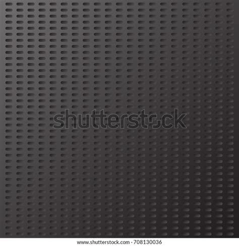 Perforated Black Metallic Background Abstract Wallpaper Stock Vector