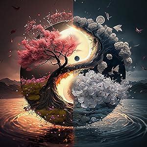 Lxmsja Yin Yang Tree 5D Diamond Painting Kits For Adults Beginners Tai