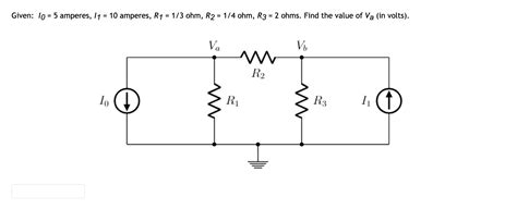 Solved Please Show Your Steps Thank You Given I Amperes I