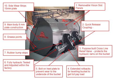 high tip bucket design features   elements  improve