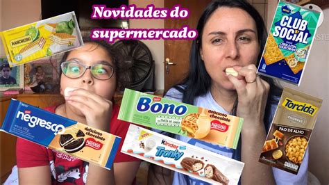 Provando Novidades Deliciosas Do Supermercado Youtube