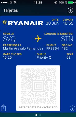 C Mo Utilizar Tu Iphone Como Tarjeta De Embarque Para Ryanair Mobility