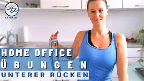 Home Office Büro Übungen gegen SCHMERZEN im unterer Rücken YouTube