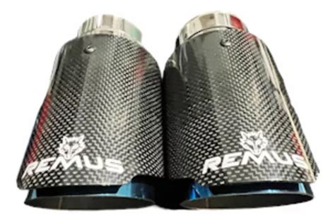 Par Puntas Escape Fibra De Carbon Real Remus Akrapovic Hks Envío gratis