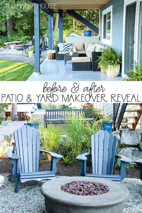 Lakefront Summer Patio And Fire Pit Makeover Reveal Before And After Outdoor Diy Projects