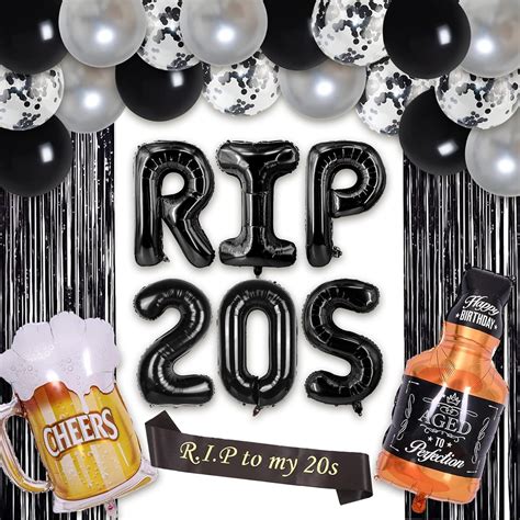 Rip 20s Birthday Decorations Rip To My 20s Birthday Decorations Death To My 20s