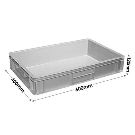 CS ES64 12 HG GREY 600 X 400 X 120mm Litre Grey Plastic Euro Stacking