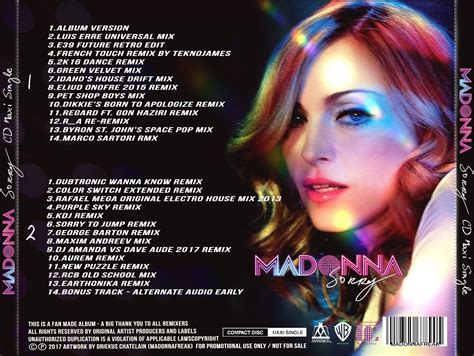 Madonna Fanmade Covers Sorry Maxi Single