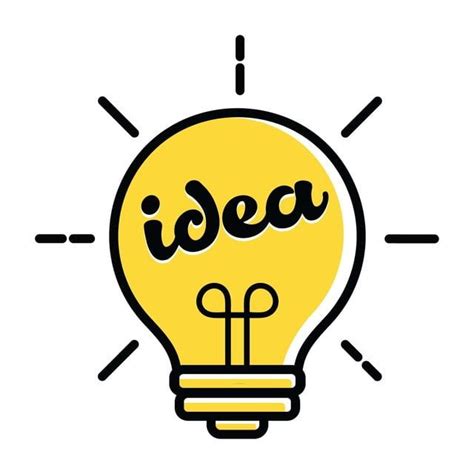 A Light Bulb With The Word Idea Inside It