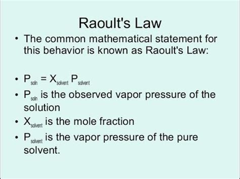 Raoult S Law St Year Chemistry Swap Education Portal Youtube