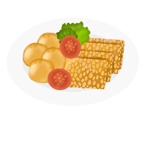 Temp Hd Transparent, Fried Tempe Illustration, Tempe, Fried, Tofu PNG Image For Free Download