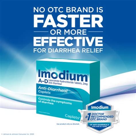 Imodium A D Diarrhea Relief Caplets Loperamide Hydrochloride Ct