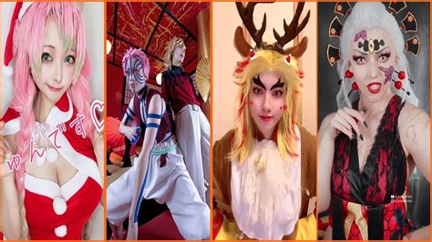 Demon Slayerkimetsu No Yaibatik Tok Cosplay Compilation Youtube